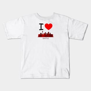 I HEART SEATTLE Kids T-Shirt